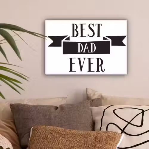 Papa - Quote - Beste papa canvas 2cm klein -sfeer1