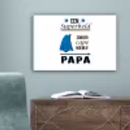 Papa - Quotes - Een superheld zonder cape noem je papa - Spreuken canvas 2cm klein -sfeer4