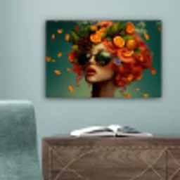 Vrouw - Sinaasappel - Bessen - Oranje canvas 2cm klein -sfeer4
