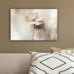 Bloem - Beige - Verf - Schaduw canvas 2cm klein -sfeer3