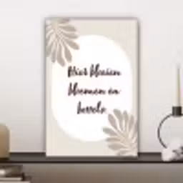 Bloemen - Quote - Zomer - Beige canvas 2cm klein -sfeer6