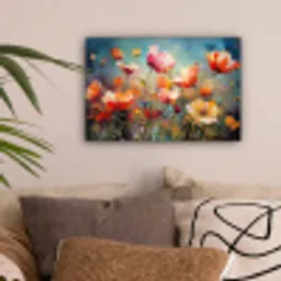 Bloemen - Watercolor - Kunst - Botanisch - Natuur canvas 2cm klein -sfeer1