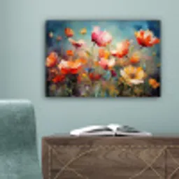 Bloemen - Watercolor - Kunst - Botanisch - Natuur canvas 2cm klein -sfeer4