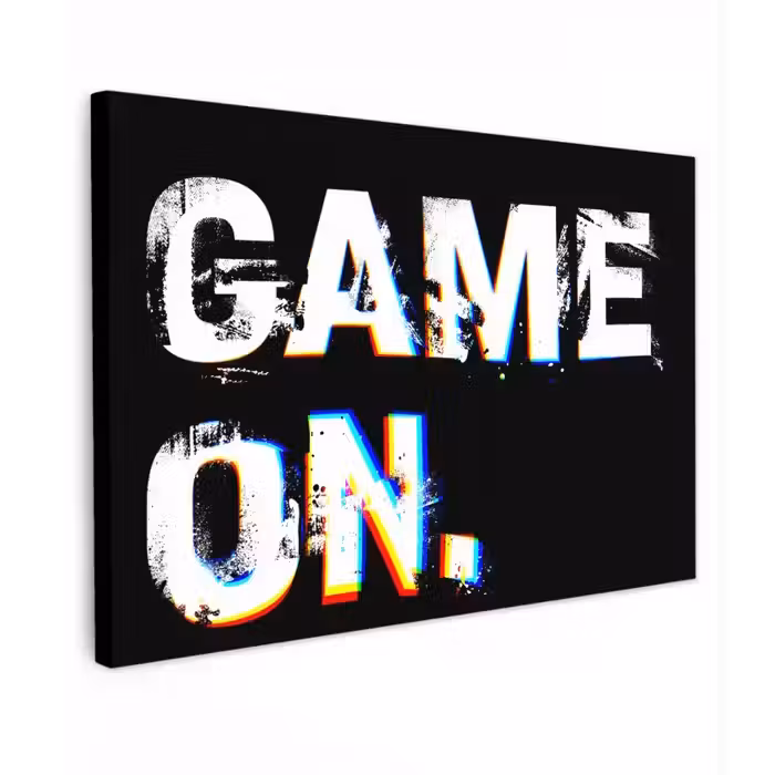 Gaming - Game - Spreuken - Quotes - Game on canvas 2cm klein -z3d