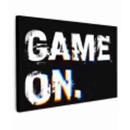Gaming - Game - Spreuken - Quotes - Game on canvas 2cm klein -z3d