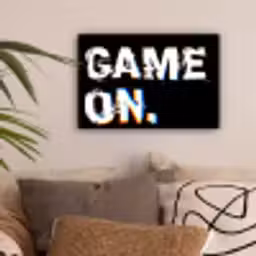 Gaming - Game - Spreuken - Quotes - Game on canvas 2cm klein -sfeer1