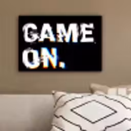 Gaming - Game - Spreuken - Quotes - Game on canvas 2cm klein -sfeer3