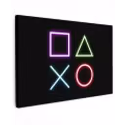 Gaming - Neon - Console - Zwart - Controller - Gamen canvas 2cm klein -z3d