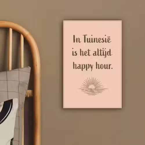 Tuin - Roze - Quote - Zon canvas 2cm klein -sfeer3