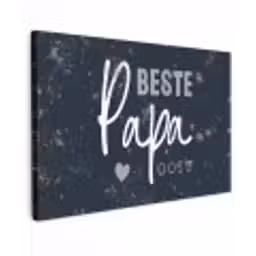 Cadeau voor man - Quote - Vaderdag - Beste papa ooit - Spreuken canvas 2cm klein -z3d