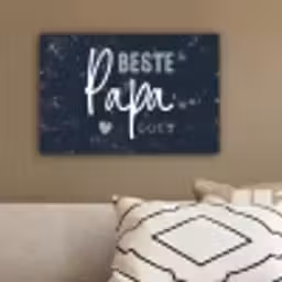 Cadeau voor man - Quote - Vaderdag - Beste papa ooit - Spreuken canvas 2cm klein -sfeer3