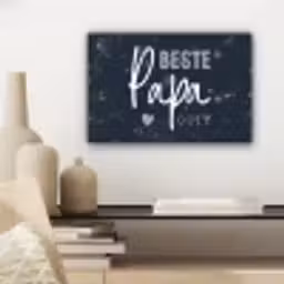 Cadeau voor man - Quote - Vaderdag - Beste papa ooit - Spreuken canvas 2cm klein -sfeer6