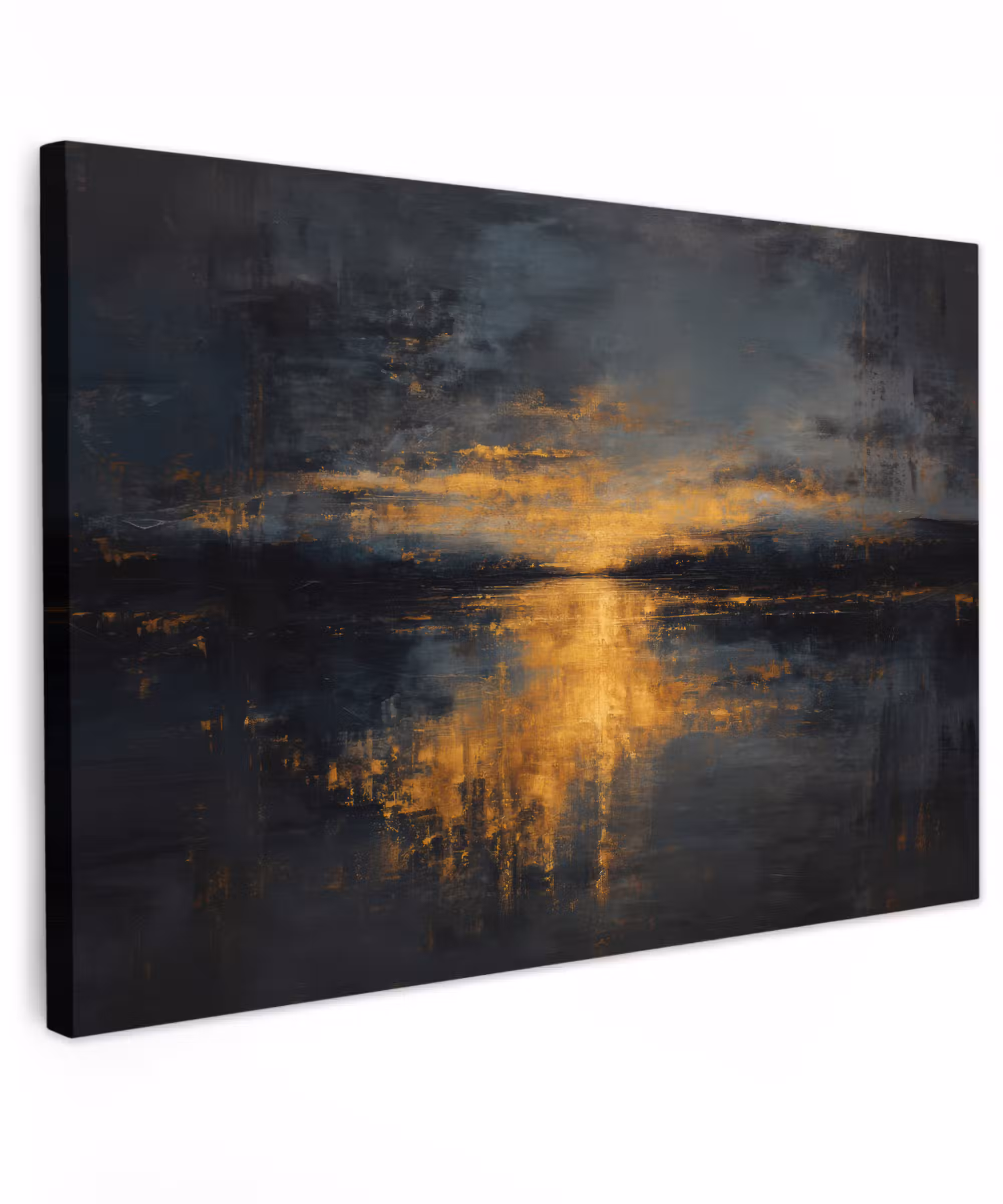 Canvas Print - Golden Reflection on Water