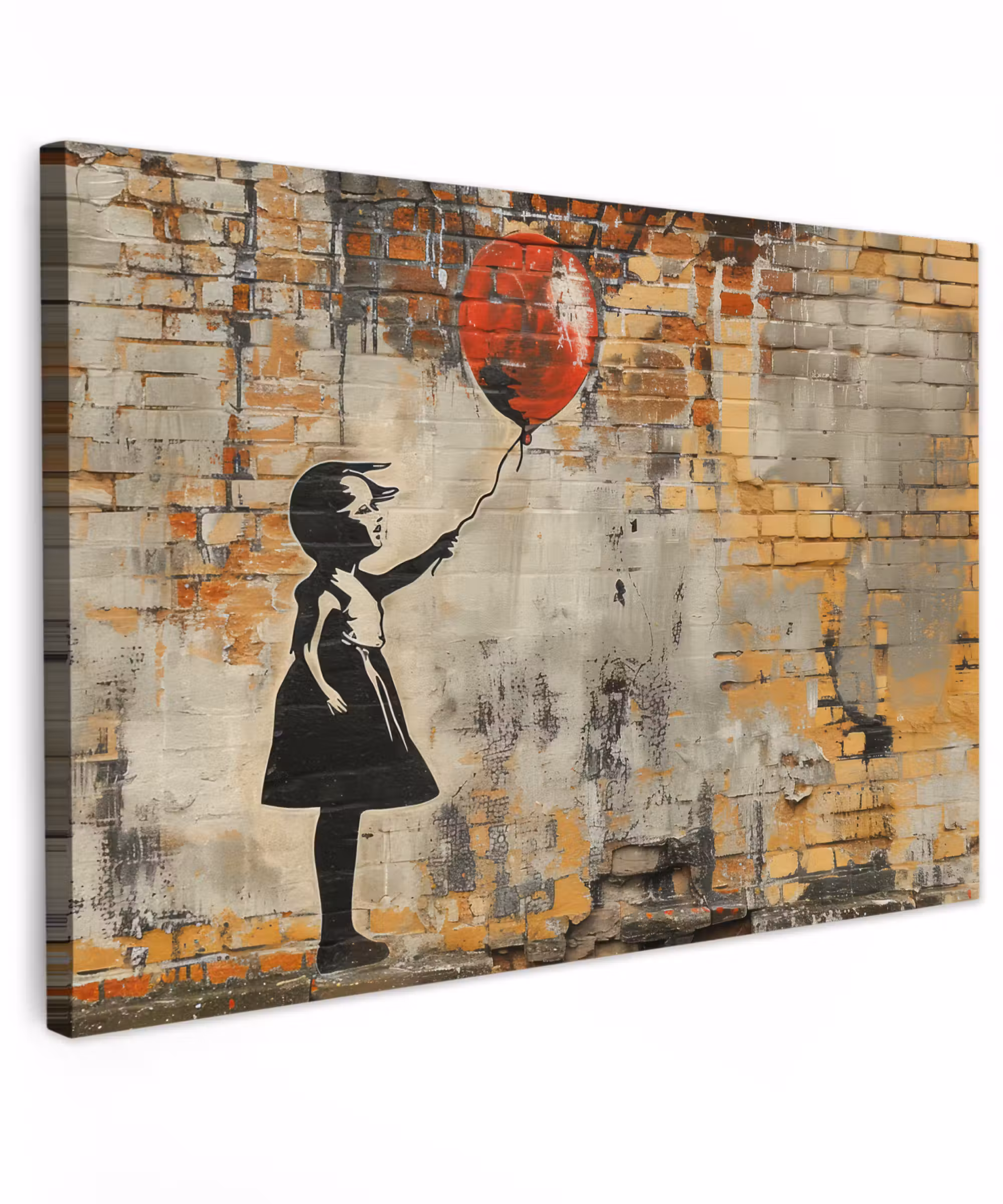 Canvas Print - Graffiti - Banksy - Girl - Street art