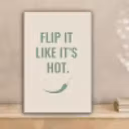 Groen - Quote - Zomer - Chilipeper canvas 2cm klein -sfeer1
