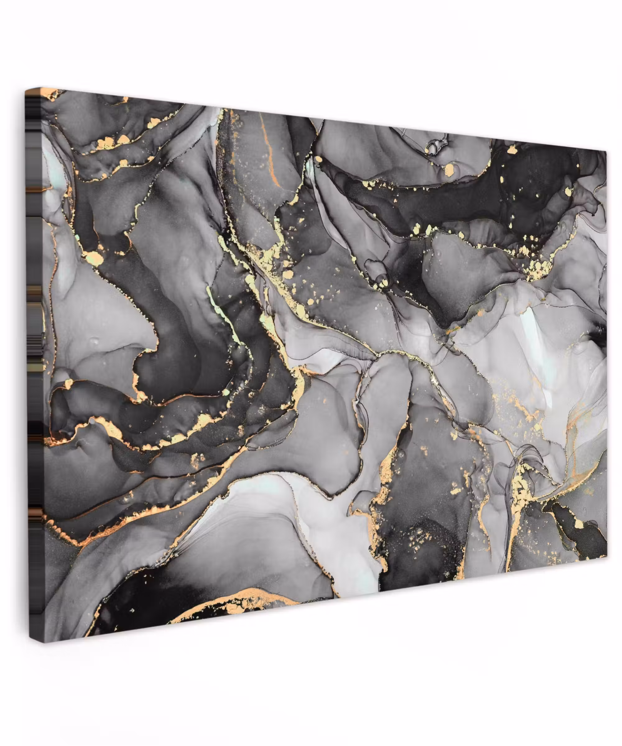 Canvas Print - Grey - Luxury - Gold - Marble