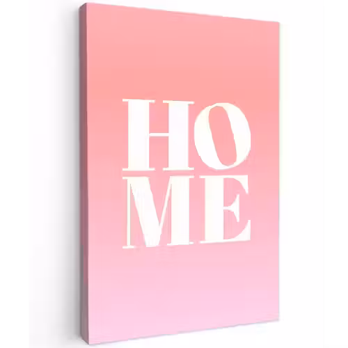 Home - Letters - Groot - Roze canvas 2cm klein -z3d
