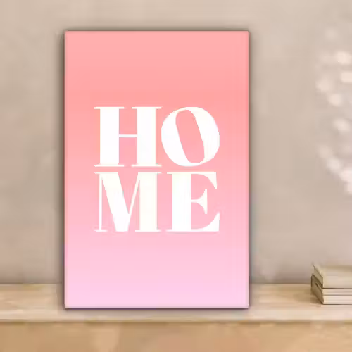 Home - Letters - Groot - Roze canvas 2cm klein -sfeer1