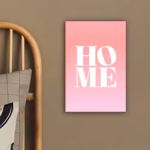 Home - Letters - Groot - Roze canvas 2cm klein -sfeer3