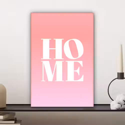 Home - Letters - Groot - Roze canvas 2cm klein -sfeer6