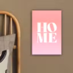 Home - Letters - Groot - Roze canvas 2cm klein -sfeer3