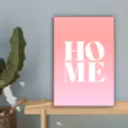 Home - Letters - Groot - Roze canvas 2cm klein -sfeer4