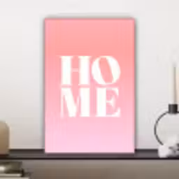 Home - Letters - Groot - Roze canvas 2cm klein -sfeer6