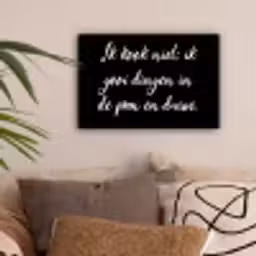 Ik kook niet - Spreuken - Koken - Humor - Quotes canvas 2cm klein -sfeer1
