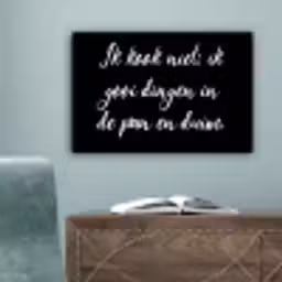 Ik kook niet - Spreuken - Koken - Humor - Quotes canvas 2cm klein -sfeer4