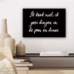 Ik kook niet - Spreuken - Koken - Humor - Quotes canvas 2cm klein -sfeer6