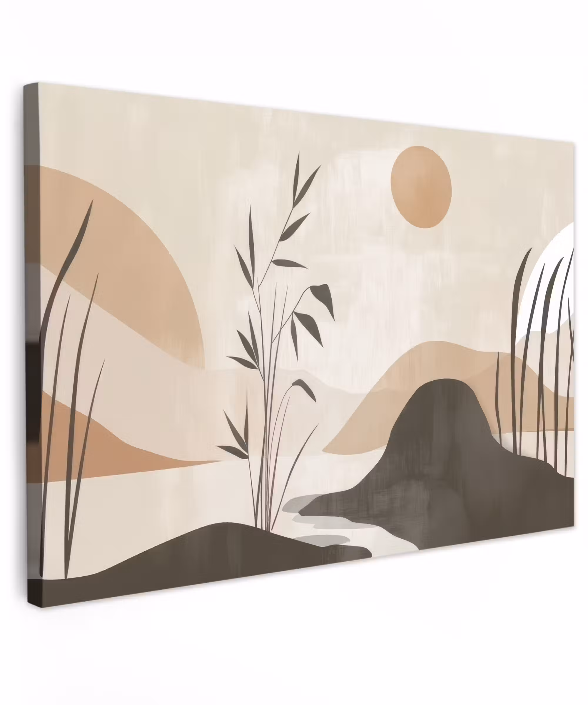 Canvas Print - Japandi - Landscape - Beige