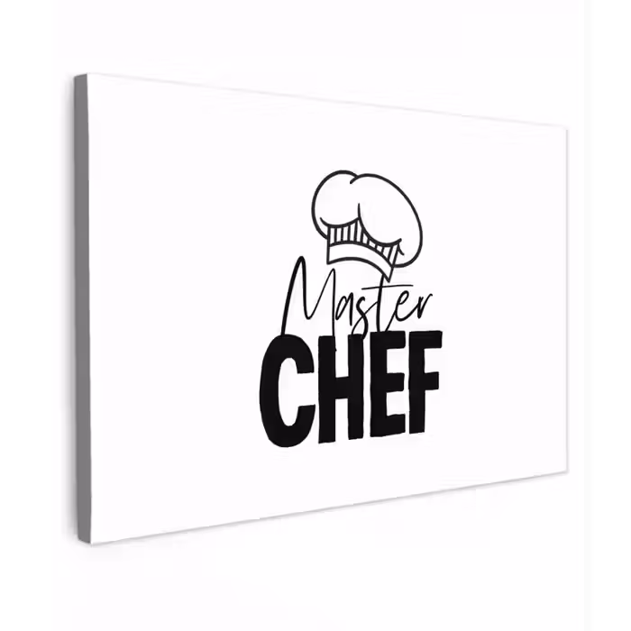 Keuken - Koken - Bakken - Chef - Master Chef - Kok - Tekst canvas 2cm klein -z3d
