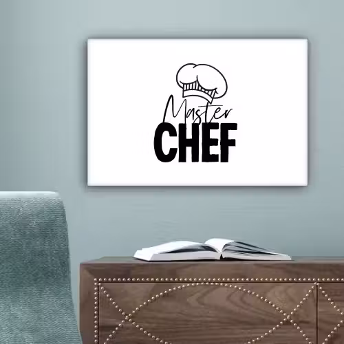 Keuken - Koken - Bakken - Chef - Master Chef - Kok - Tekst canvas 2cm klein -sfeer4