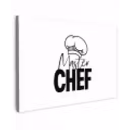 Keuken - Koken - Bakken - Chef - Master Chef - Kok - Tekst canvas 2cm klein -z3d