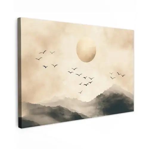 Landschap - Japandi - vogel canvas 2cm klein -z3d