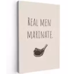 Vlees - Minimalistisch - Beige - Quote canvas 2cm klein -z3d