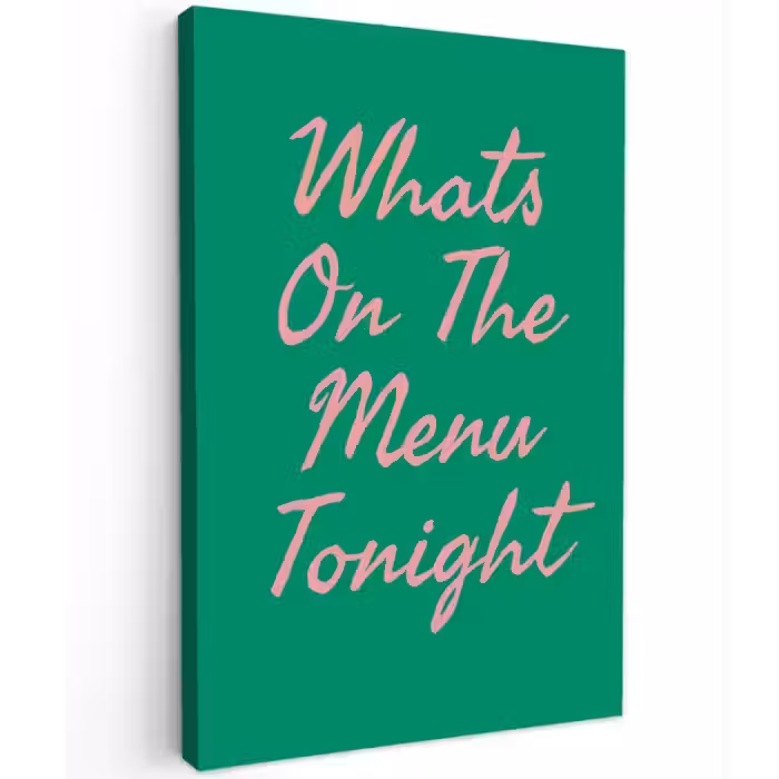 Menu - Quote - Roze canvas 2cm klein -z3d