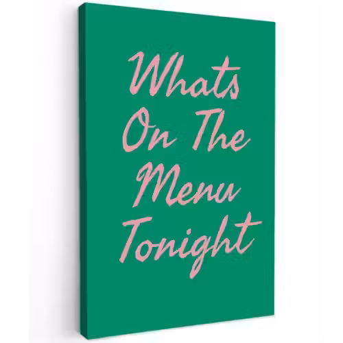 Menu - Quote - Roze canvas 2cm klein -z3d