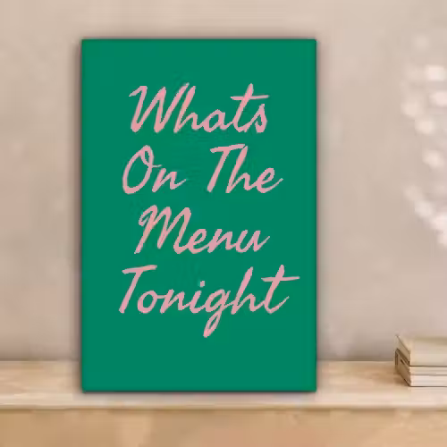 Menu - Quote - Roze canvas 2cm klein -sfeer1
