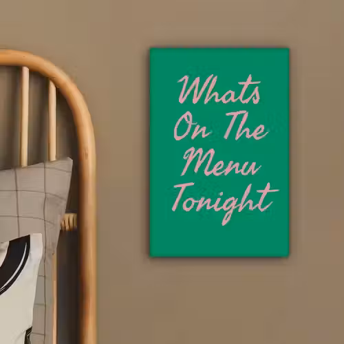 Menu - Quote - Roze canvas 2cm klein -sfeer3