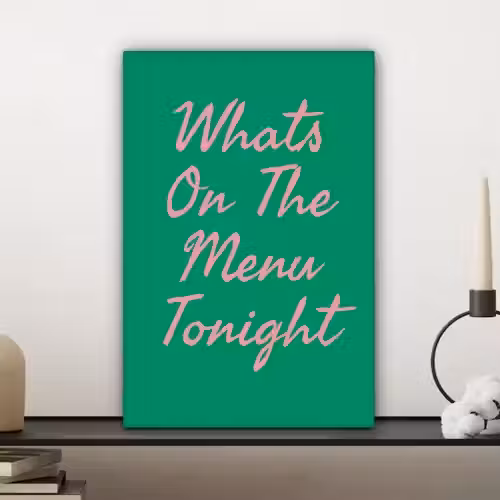 Menu - Quote - Roze canvas 2cm klein -sfeer6