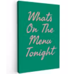 Menu - Quote - Roze canvas 2cm klein -z3d