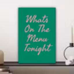 Menu - Quote - Roze canvas 2cm klein -sfeer6