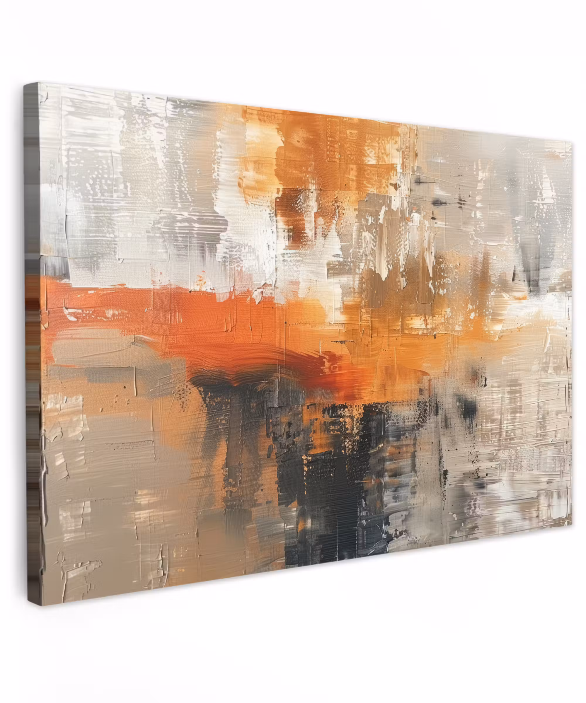 Canvas Print - Modern art - Abstract - Gold - Gray