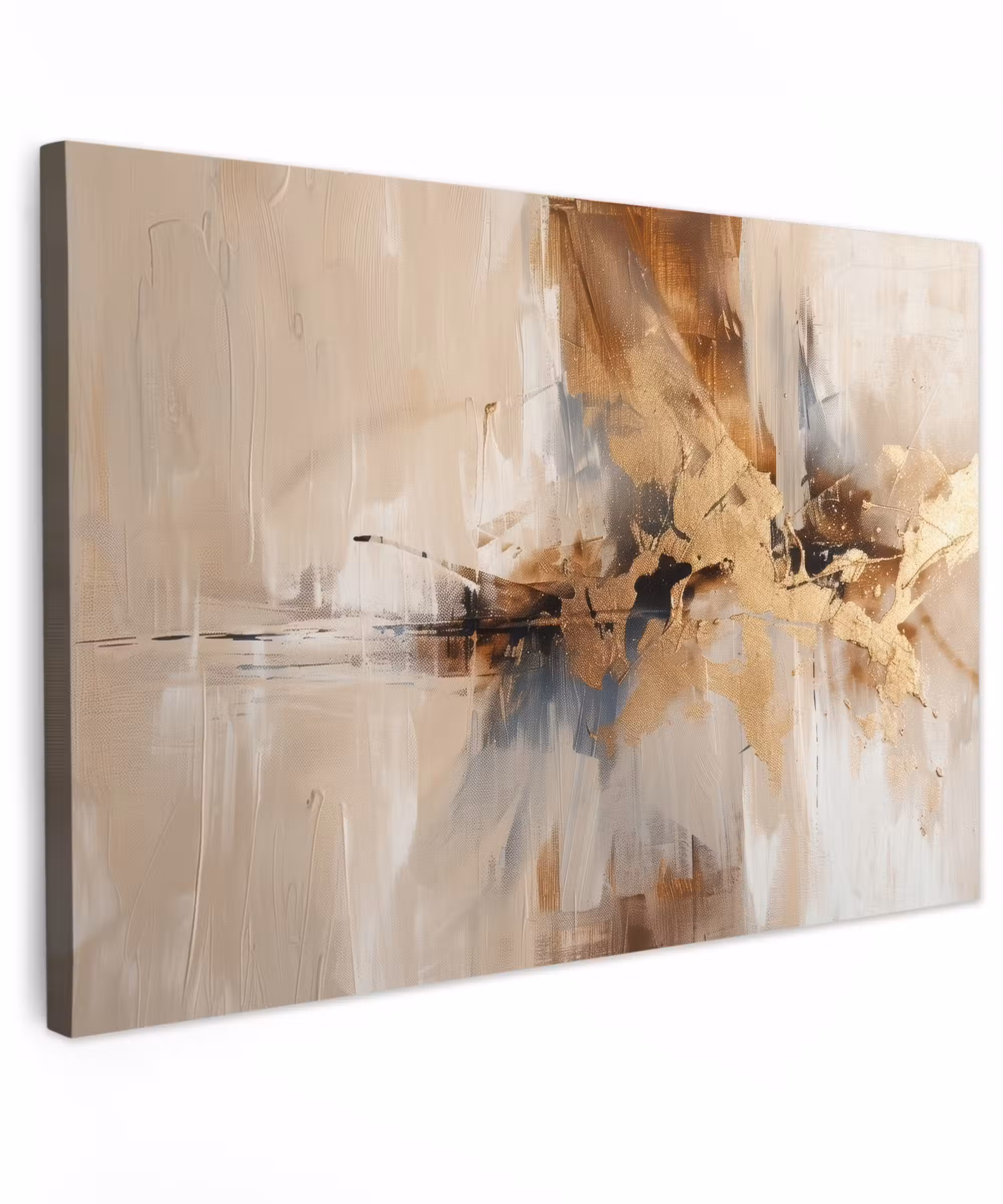 Canvas Print - Modern - Brown - Abstract - Beige