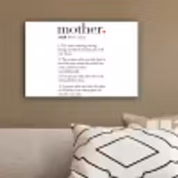 Moeder definitie - Quotes - Mother - Spreuken canvas 2cm klein -sfeer3