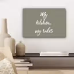 My kitchen, my rules - Spreuken - Quotes canvas 2cm klein -sfeer6