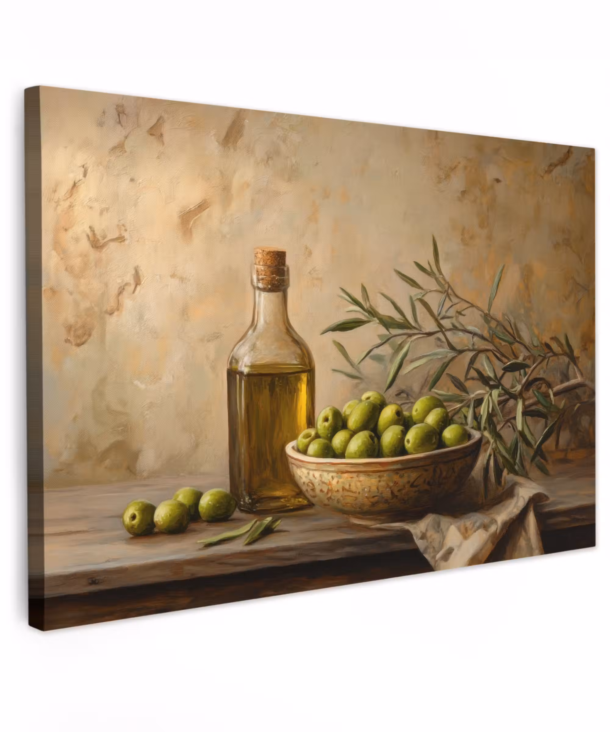 Canvas Print - Olives - Still Life - Vintage