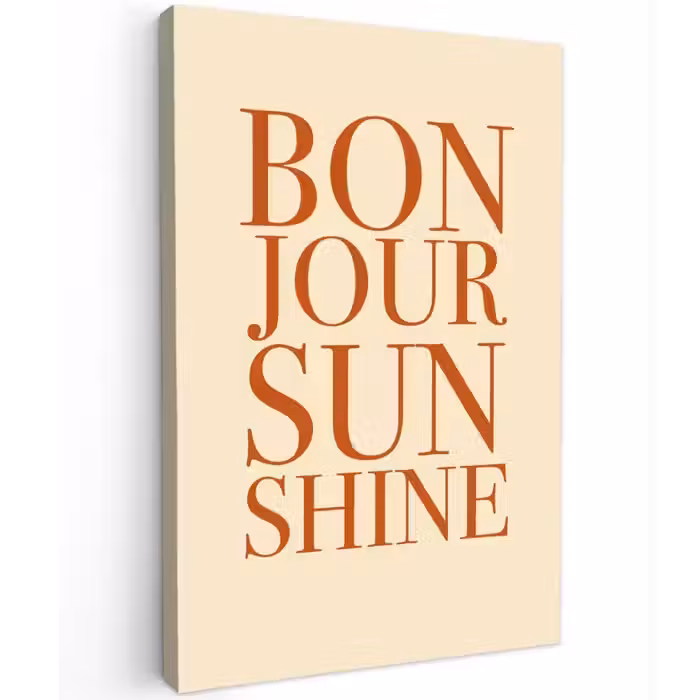 Oranje - Quote - Sun canvas 2cm klein -z3d