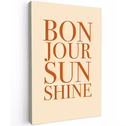 Oranje - Quote - Sun canvas 2cm klein -z3d